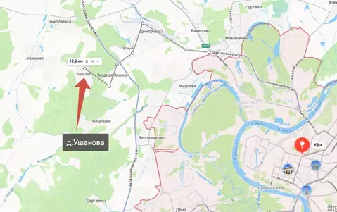 Участок в Башкортостан, Уфимский район, Николаевский сельсовет, д. ...