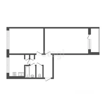 2-к кв. Мордовия, Саранск ул. Н. Эркая, 36к1 (47.2 м)