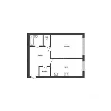 1-к кв. Смоленская область, Смоленск ул. Румянцева, 19 (42.9 м)
