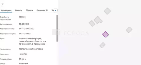 Участок в Криводановский сельсовет, СНТ Ёлочка-2 (12 м)