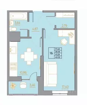 1-к кв. Ростовская область, Ростов-на-Дону Новый Горизонт жилой ...