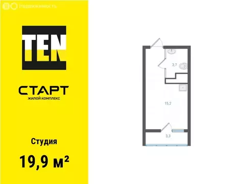 Квартира-студия: Екатеринбург, микрорайон Академический, 4-й квартал ...