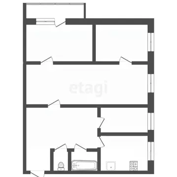 4-к кв. Тамбовская область, Тамбов ул. Киквидзе, 102 (60.9 м)