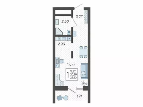 Квартира-студия: Сочи, микрорайон Бытха, Ясногорская улица, 16/2к2 ...