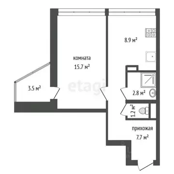 1-к кв. Ярославская область, Ярославль ул. Слепнева, 4 (36.3 м)