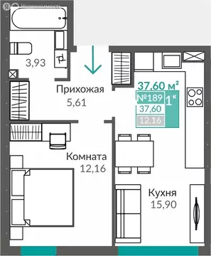 1-комнатная квартира: Симферополь, Киевский район, микрорайон Крымская ...