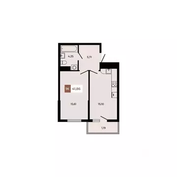 1-к кв. Ростовская область, Аксайский район, Щепкинское с/пос, пос. ...