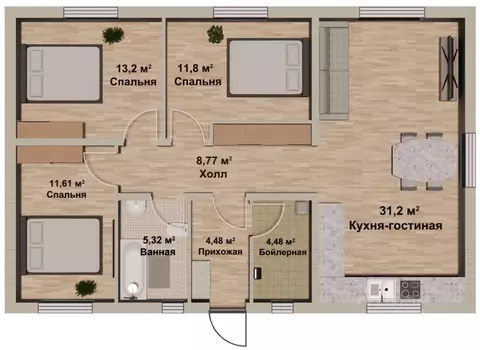 Дом в Челябинская область, Сосновский муниципальный округ, д. Ключи ...