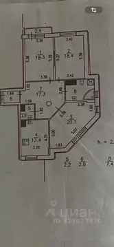 3-к кв. Санкт-Петербург Пулковская ул., 10к2 (99.9 м)