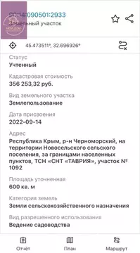 Участок в Крым, Черноморский район, с. Новосельское ул. Ленина (6.0 ...