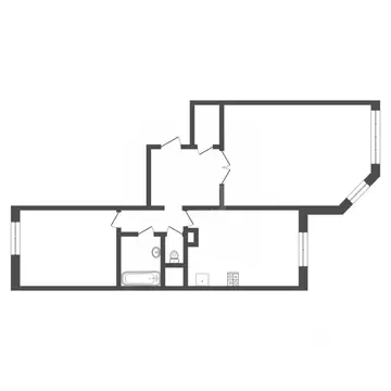 2-к кв. Тверская область, Тверь Оснабрюкская ул., 4к2 (60.5 м)