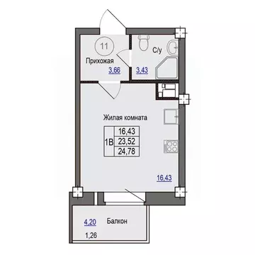 1-к кв. Псковская область, Псковский район, Завеличенская волость, д. ...