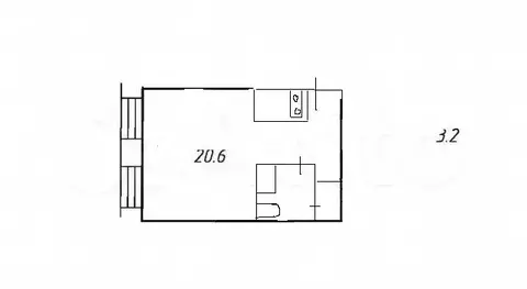Квартира-студия: Санкт-Петербург, Лиговский проспект, 56Б (27.6 м)