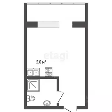Студия Тюменская область, Тюмень ул. 30 лет Победы, 109 (12.7 м)