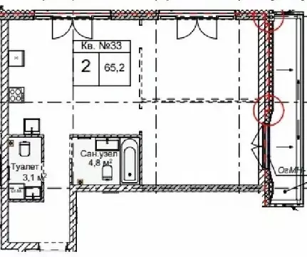 2-к кв. Нижегородская область, Нижний Новгород Огни Започаинья жилой ...