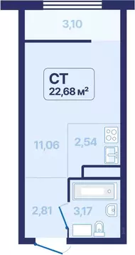 Студия Свердловская область, Екатеринбург просп. Космонавтов, 9 (22.68 ...