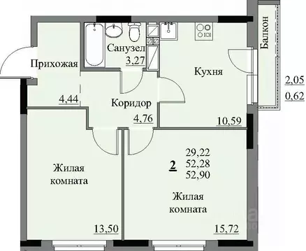 2-к кв. Удмуртия, Ижевск Автопроизводство жилрайон, 3-й мкр, Арден на ...