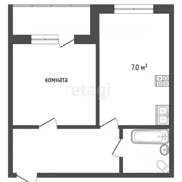 1-к кв. Ямало-Ненецкий АО, Муравленко ул. Украинских строителей, 20 ...