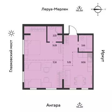 3-комнатная квартира: Иркутск, квартал Затон, улица Набережная Иркута, ...