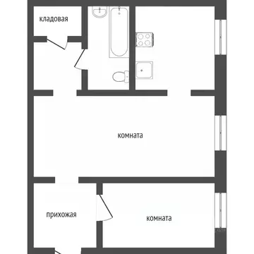 2-к кв. Бурятия, Улан-Удэ Профсоюзная ул., 31 (45.1 м)