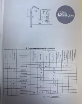 1-к кв. Архангельская область, Северодвинск бул. Строителей, 9 (42.4 ...