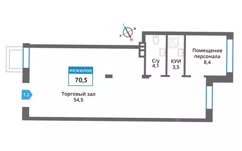 Помещение свободного назначения в Московская область, Красногорск ул. ...