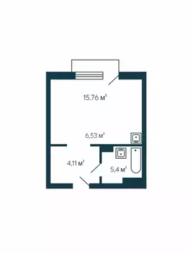 Квартира-студия: Барышевский сельсовет, посёлок Каинская Заимка, улица ...