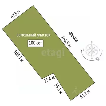 Участок в Тюменская область, Тюменский муниципальный округ, Каменское ...