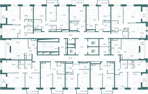 1-комнатная квартира: Одинцово, жилой комплекс Одинбург, 4А (36.36 м)