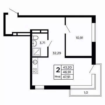Студия Смоленская область, Смоленск проезд Маршала Конева, 32 (49.09 ...