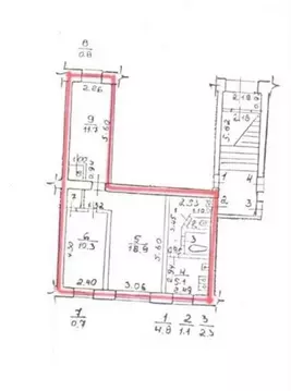 3-комнатная квартира: Кронштадт, Гражданская улица, 10 (55.6 м)
