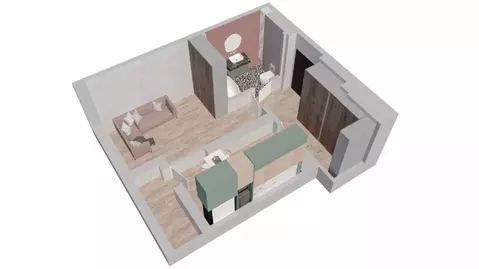 1-к кв. Ростовская область, Батайск ул. Ушинского, 27Ак2 (33.5 м)