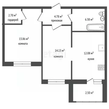 2-к кв. Владимирская область, Ковров ул. Туманова, 33 (55.1 м)