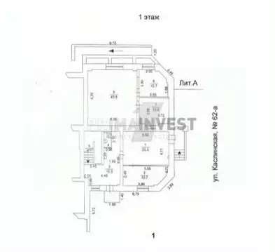 Офис в Челябинская область, Челябинск Каслинская ул., 62А (223 м)