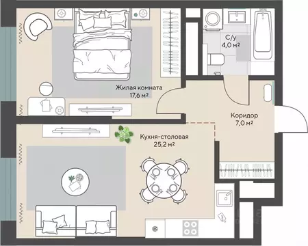 1-к кв. Свердловская область, Екатеринбург Эльмаш жилрайон, Изумрудный ...