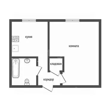 1-к кв. Воронежская область, Воронеж ул. Героев Сибиряков, 53 (22.0 м)