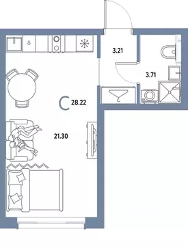 Студия Московская область, Мытищи Страна.Парковая жилой комплекс ...