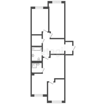 3-комнатная квартира: Нальчик, улица Героя России Т.М. Тамазова, 3 ...