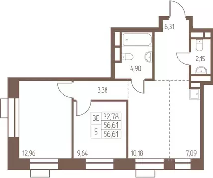 3-к кв. Московская область, Ивантеевка Пушкинский городской округ, ...