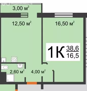 1-комнатная квартира: Нижний Новгород, проспект Кораблестроителей, 52 ...
