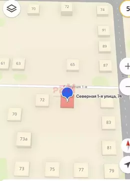 Участок в Омская область, Омск ул. 1-я Северная, 74 (4.0 сот.)