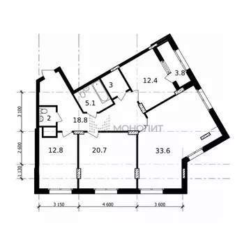 3-к кв. Нижегородская область, Нижний Новгород ул. Владимира ...