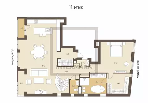 6-к кв. Москва ул. Усачева, 11Б (331.0 м)