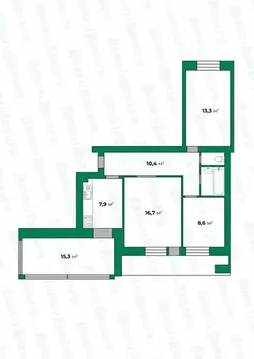 3-к кв. Кировская область, Киров ул. Дзержинского, 18 (76.0 м)