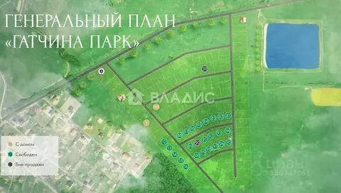Участок в Ленинградская область, Гатчинский муниципальный округ, д. ...
