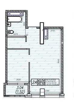 2-к кв. Приморский край, Владивосток Енисейская ул. (46.56 м)
