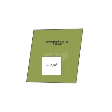 Дом в Брянская область, Брянск Заречное садовое общество,  (33 м)