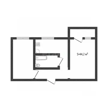 2-к кв. Алтайский край, Бийск Социалистическая ул., 116/1 (44.2 м)