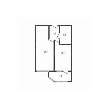 1-к кв. Брянская область, Брянск ул. Имени А.Ф. Войстроченко, 6 (38.6 ...