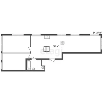 3-комнатная квартира: Санкт-Петербург, Лиговский проспект, 232 (147 м)